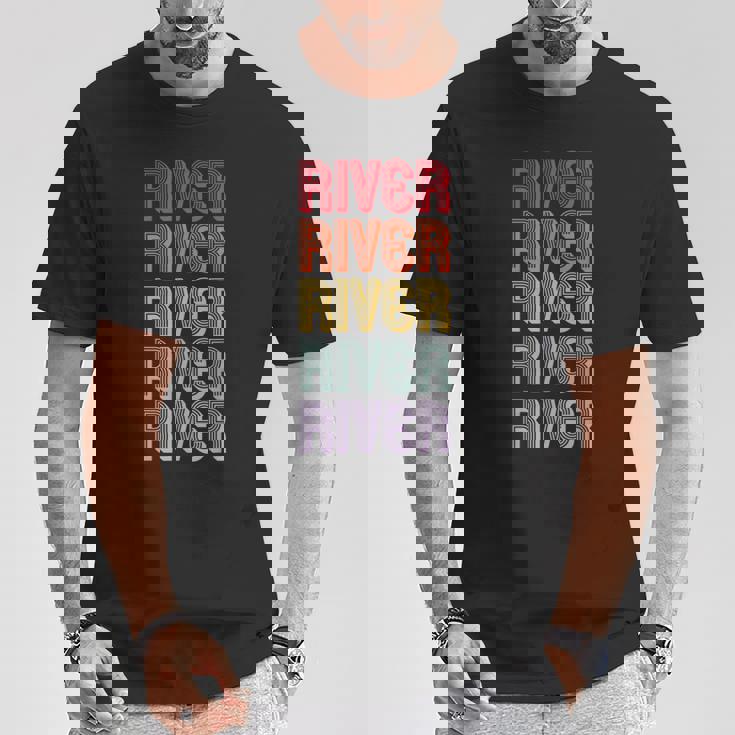 川 Tシャツ 面白い贈り物