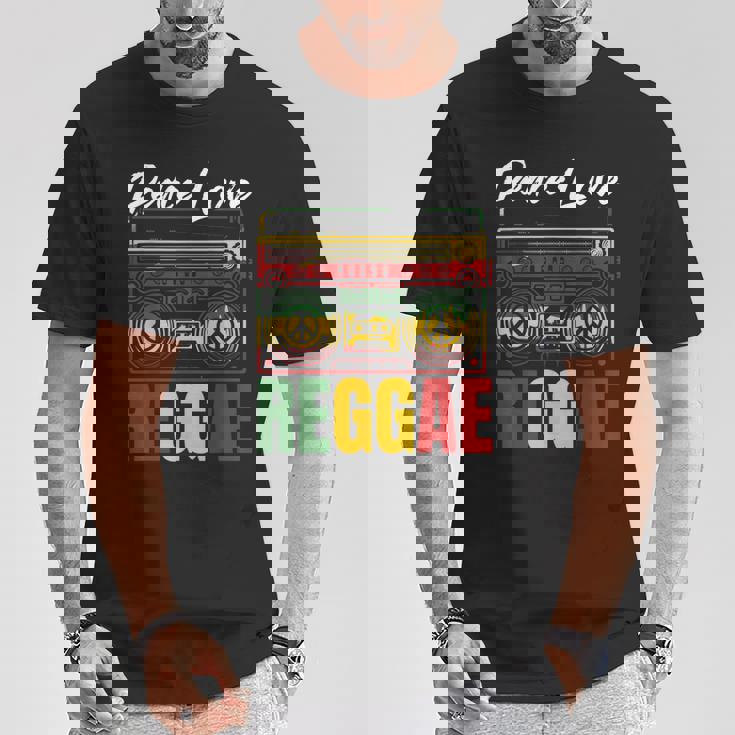 平和 レゲエ音楽 ラスタ ジャマイカ Tシャツ 面白い贈り物