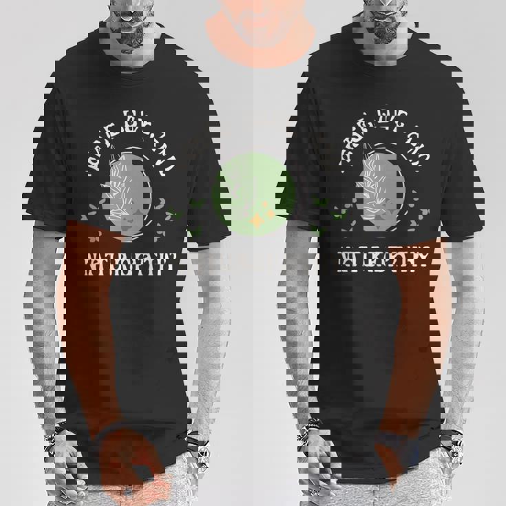 平和 愛と自然療法 ウェルネスとナチュラルヒーリング Tシャツ 面白い贈り物