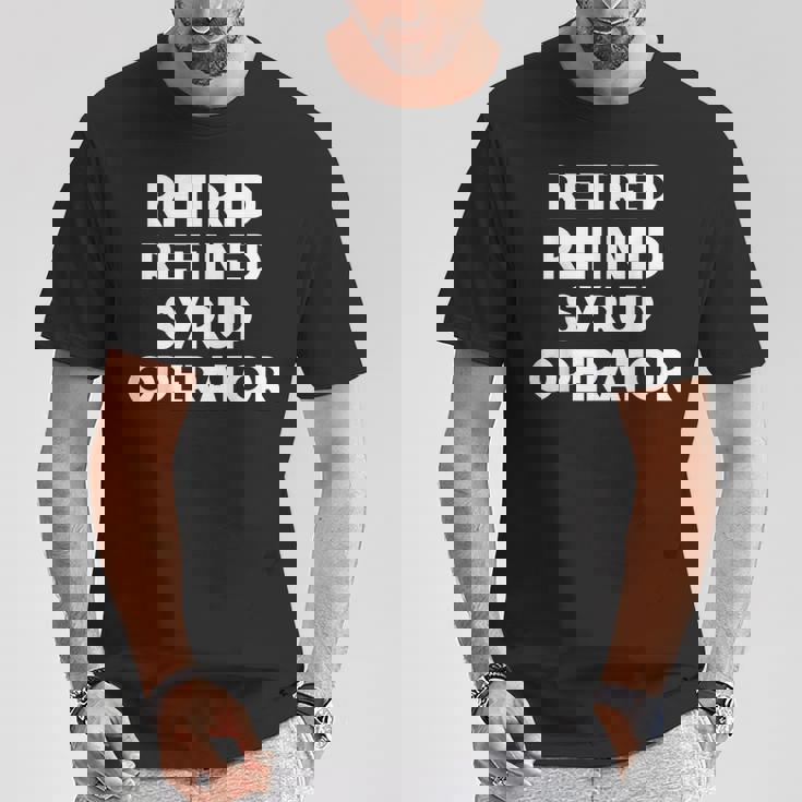 廃止された精製シロップオペレーター Tシャツ 面白い贈り物