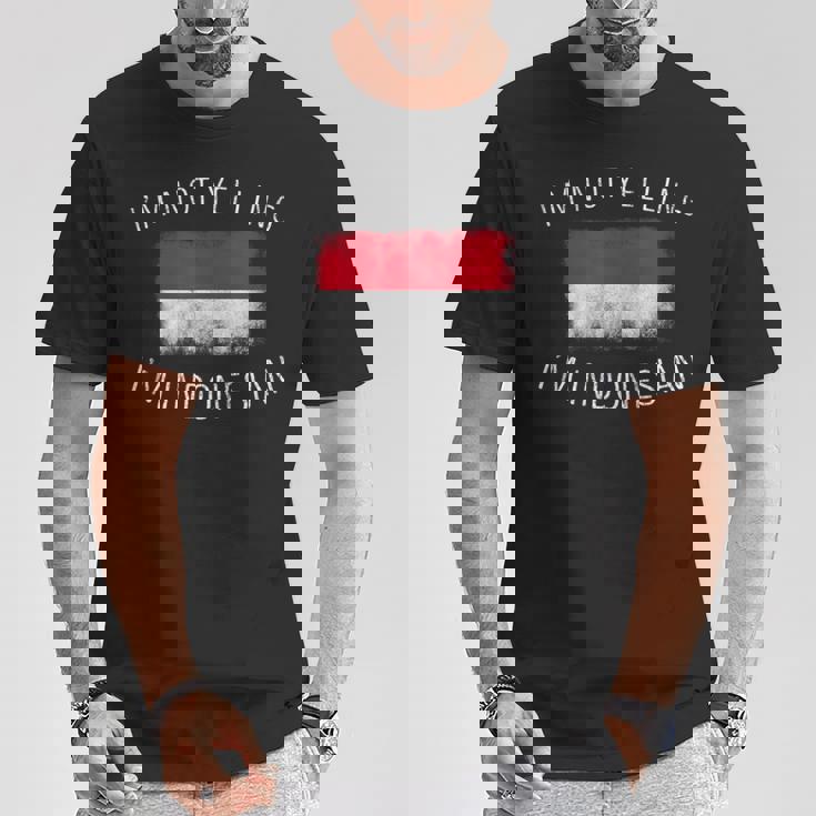 怒鳴ってないよ、私はインドネシア人だ-面白いインドネシアプライド Tシャツ 面白い贈り物