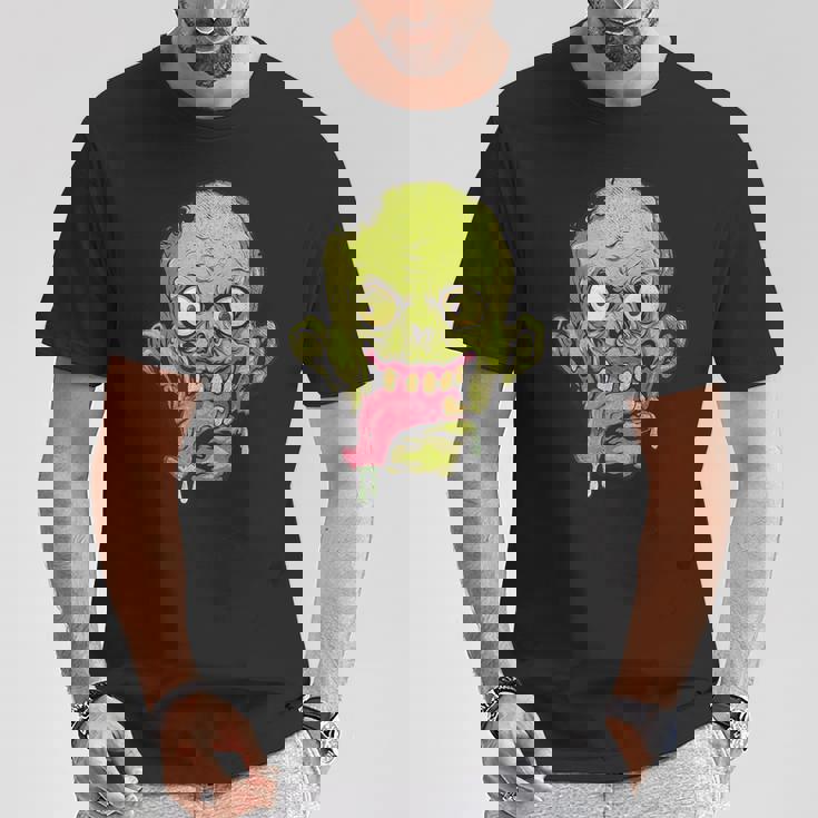 怖いゾンビtシャツハロウィンボーイズキッズフェイスゾンビ Tシャツ 面白い贈り物