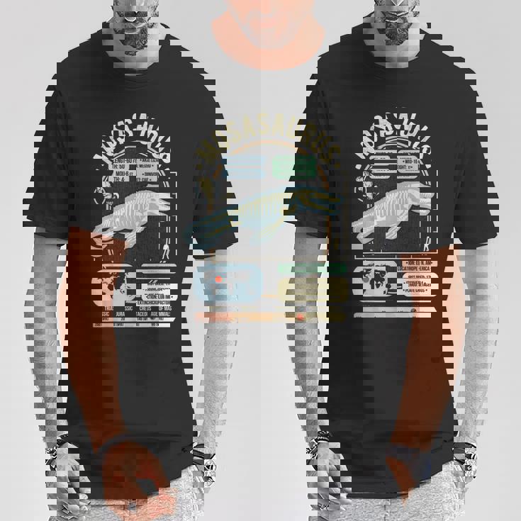 恐竜の事実 モササウルスの科学と解剖学のギフト Tシャツ 面白い贈り物