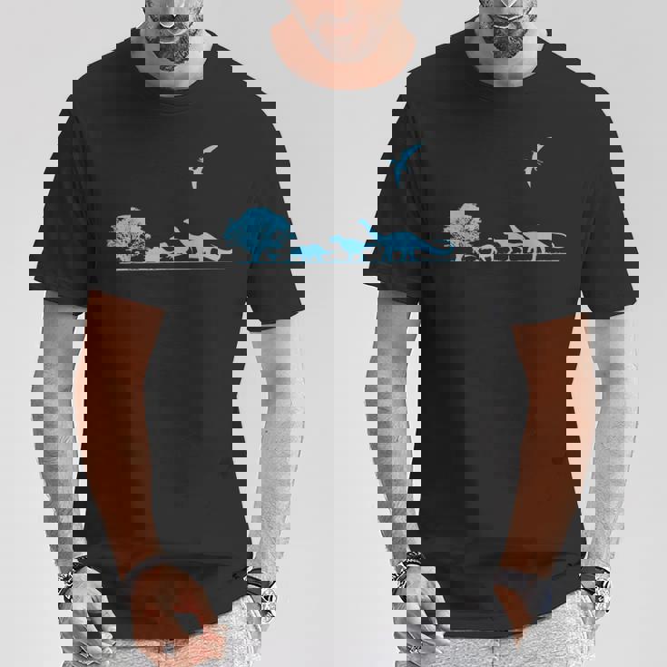 恐竜シャツ 先史時代の恐竜 キッズ 男の子と大人用tシャツ Tシャツ 面白い贈り物