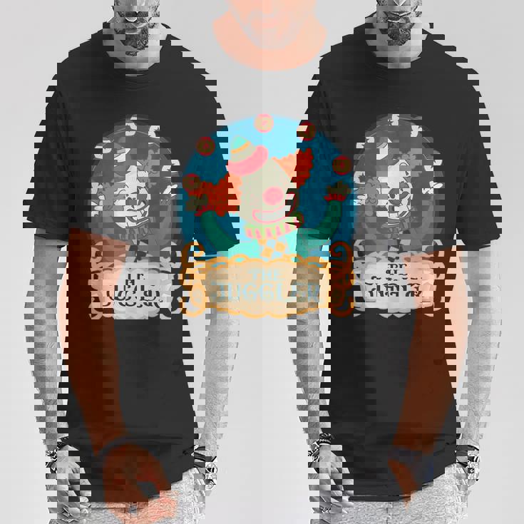 愉快なピエロ ジャグリングボール ジャグラー プロ仕様 ジャグラー Tシャツ 面白い贈り物