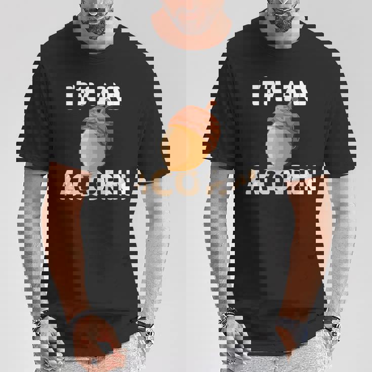 感謝祭 秋 どんぐり コスチューム Happy Falleason ギフト Tシャツ 面白い贈り物