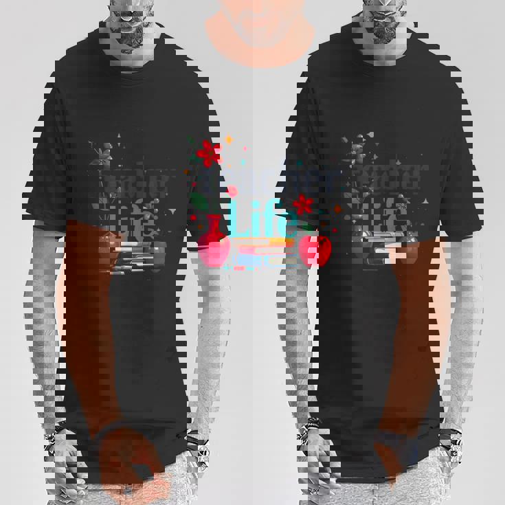 教師 生活 花 教室 感謝 教育 Tシャツ 面白い贈り物