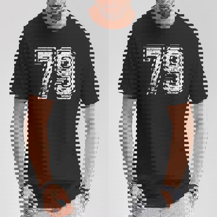 数字 79 ヴィンテージ 1979 誕生日 ヴィンテージ風 Tシャツ 面白い贈り物