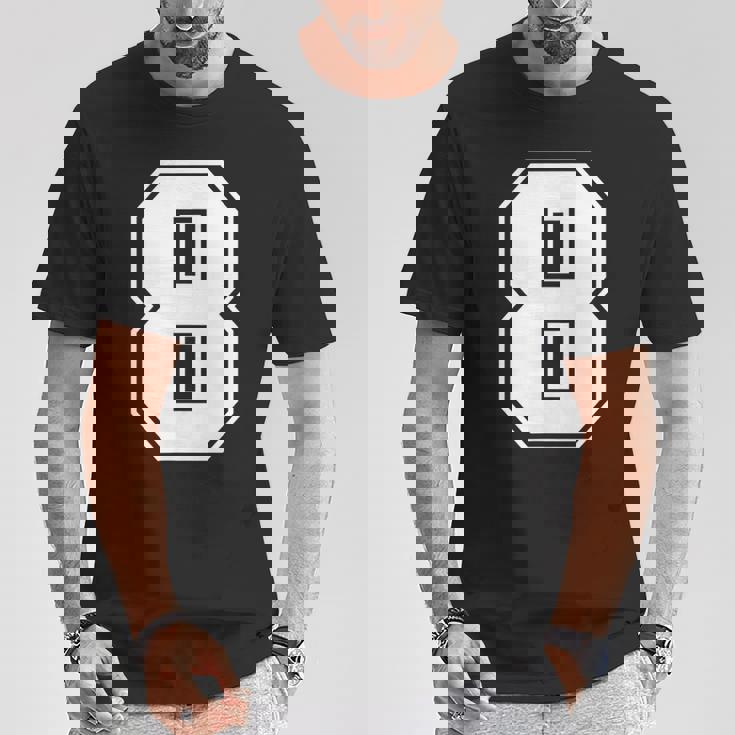 数字 8 スポーツジャージ ラッキーナンバー Tシャツ 面白い贈り物