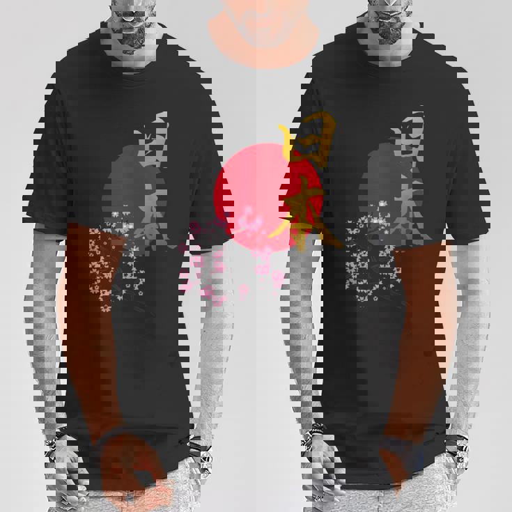 日本- 書道アート 伝統的なデザイン、ユニークなお土産 Tシャツ 面白い贈り物