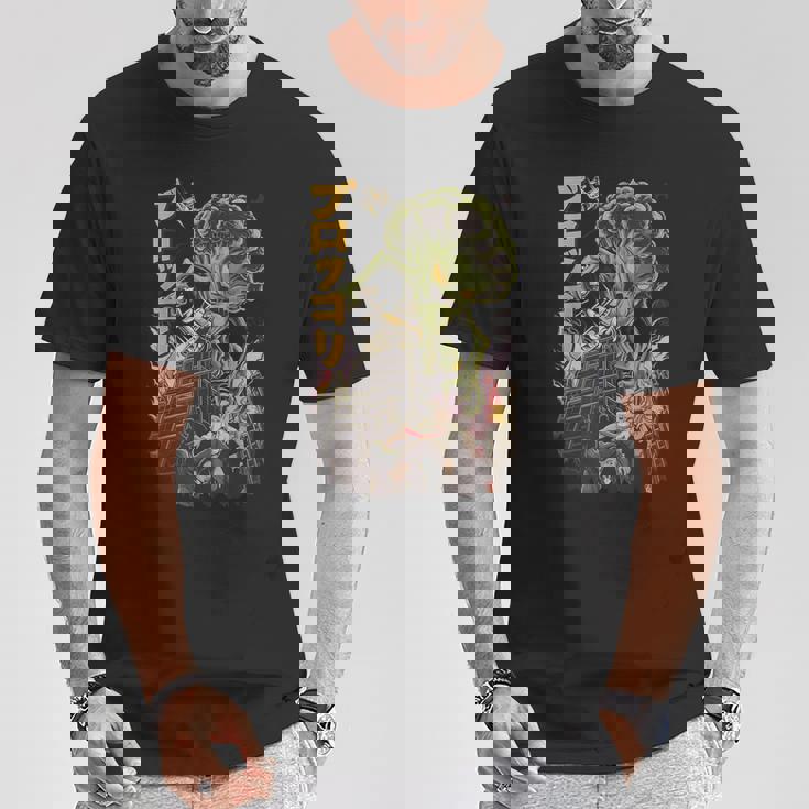 日本の怪獣映画 怪獣 野菜 ブロッコリー アニメ Tシャツ 面白い贈り物