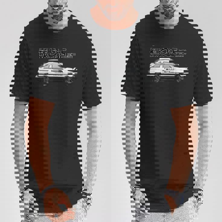 日本の豆腐配送トラック ドリフト86 アニメ風 Tシャツ 面白い贈り物