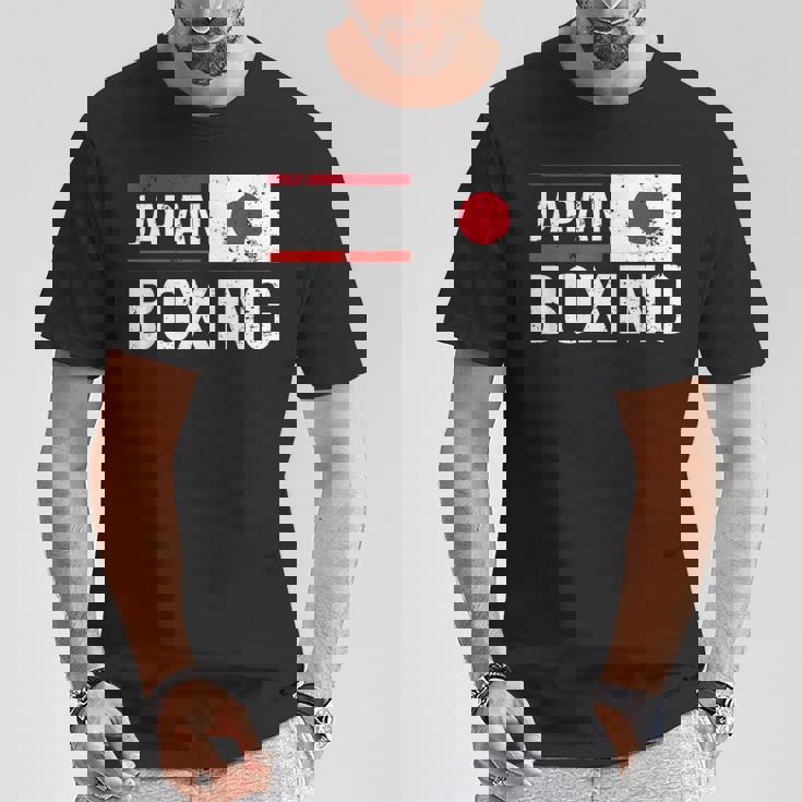 日本ボクシング日本旗スポーツジムスパーリングアマチュアスポーツ Tシャツ 面白い贈り物