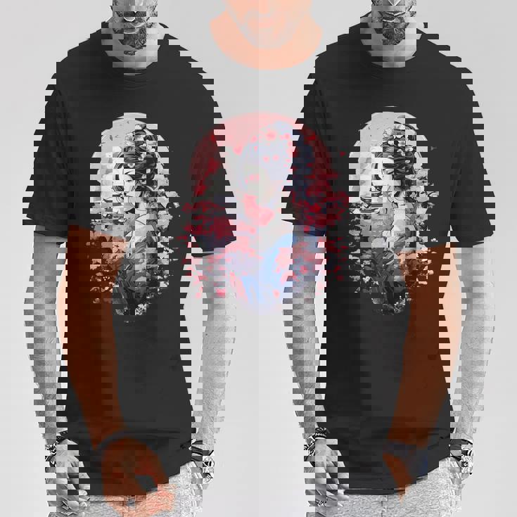 日本美術 浮世絵 アニメ 芸者 桜 富士山 Tシャツ 面白い贈り物