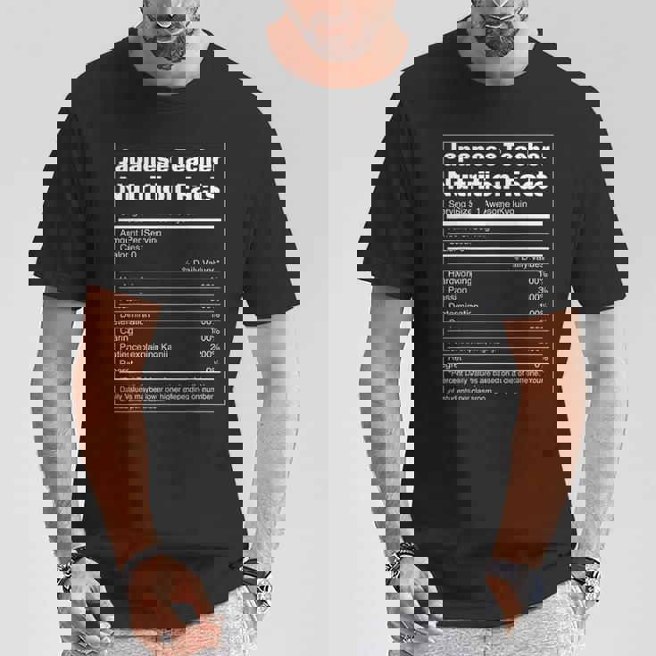 日本語 おもしろ栄養 日本教師 Tシャツ 面白い贈り物