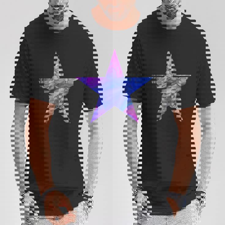 星 ピンク ブルー パープル Tシャツ 面白い贈り物