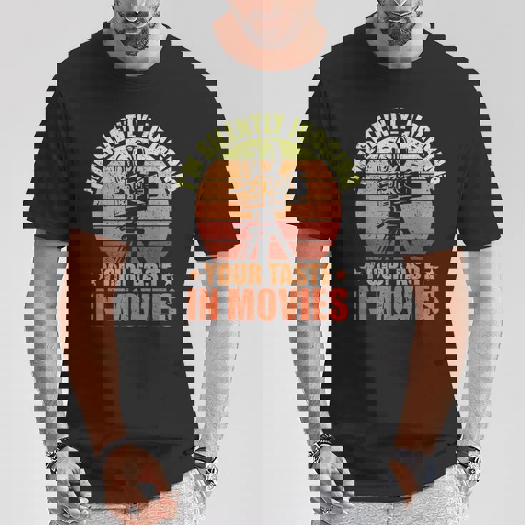 映画で味を判断する 映画ファン 映画 シネマ Tシャツ 面白い贈り物