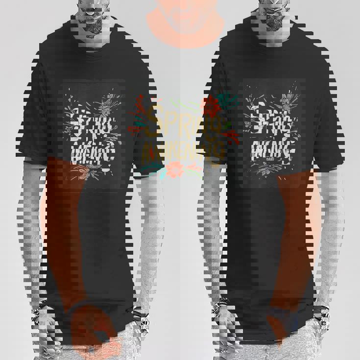 春の目覚めのスピーチデザインの面白いコスチューム。 Tシャツ 面白い贈り物