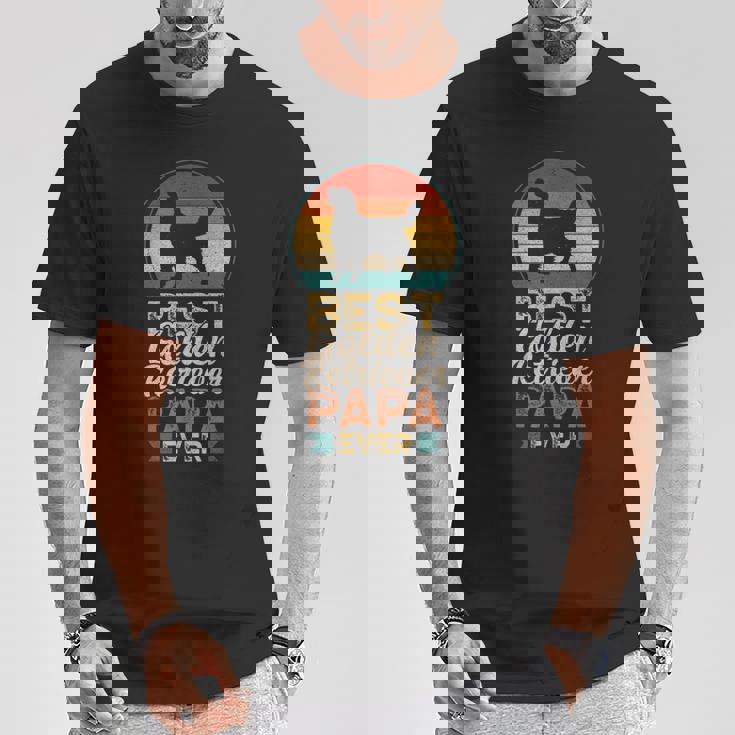 最高のゴールデンレトリバー・パパ、父の日 Tシャツ 面白い贈り物