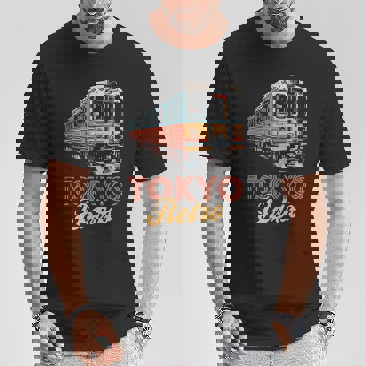 東京 レトロ 電車 日本 ヴィンテージ 列車 旅行 お土産 Tシャツ 面白い贈り物