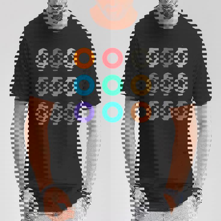 東京の地下鉄 カラー 色 マーク 丸【電車ファン】鉄道【変なtシャツ屋さん】メトロ 面白い ポップ Tシャツ 面白い贈り物