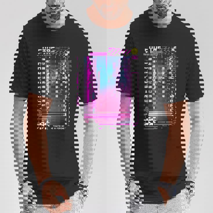 東京サイバーパンク ヴェイパーウェーブ 日本のレトロな雰囲気の美学 Tシャツ 面白い贈り物