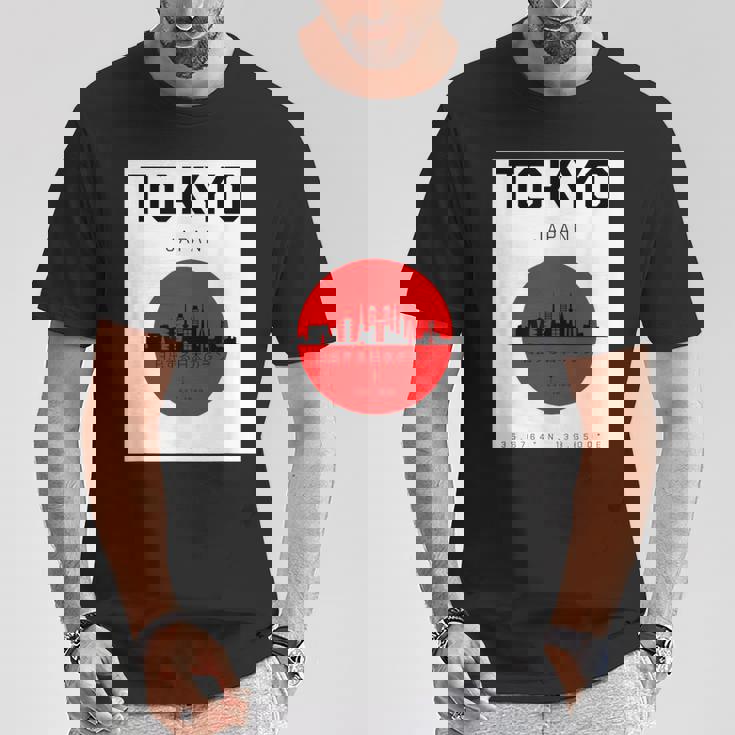 東京都 日本スタイル グラヒック 日本文化 Tシャツ 面白い贈り物