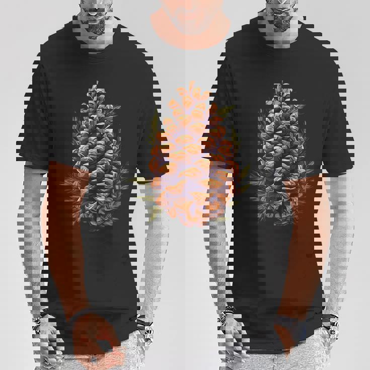 松ぼっくり好きのための涼しい秋の季節 Tシャツ 面白い贈り物