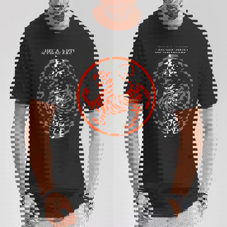 松濤館虎の漢字記号 武道空手道場 Tシャツ 面白い贈り物