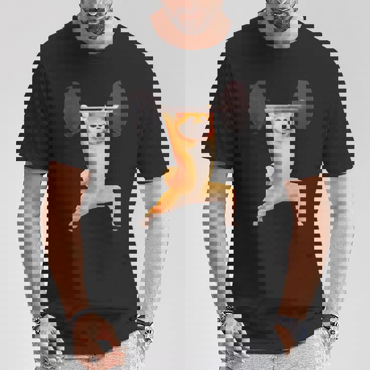 柴犬 イヌ 面白いtシャツ 犬 筋トレ 文字入り メンズ 半袖 服 おもしろグッズ 文字tシャツ ネタ ブラック Tシャツ 面白い贈り物