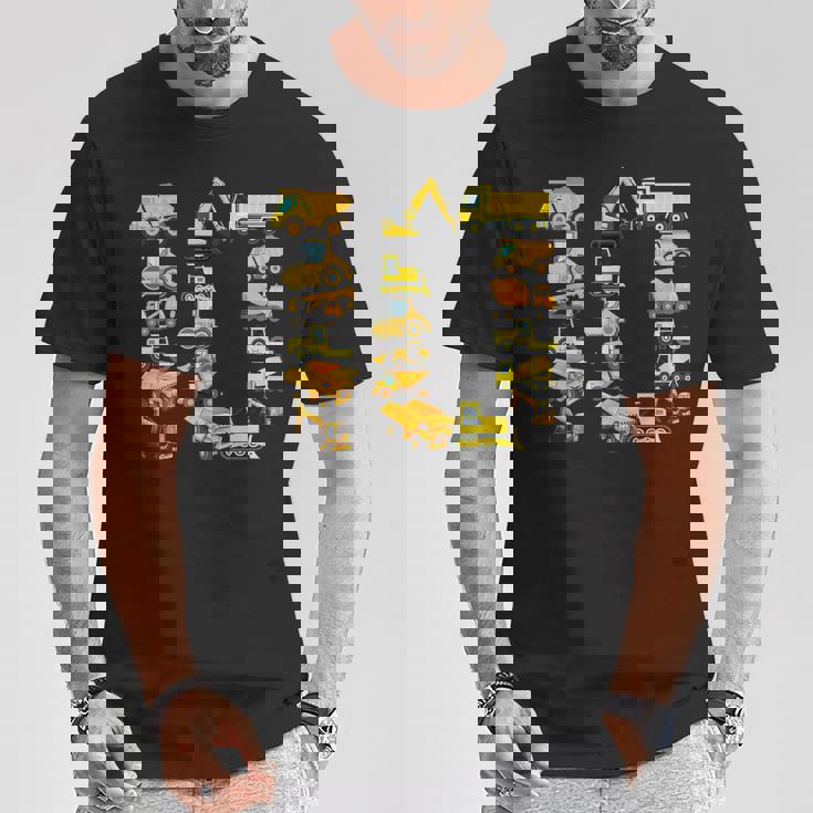 楽しい建設トラック 10歳の誕生日パーティー 男の子 10歳 Tシャツ 面白い贈り物