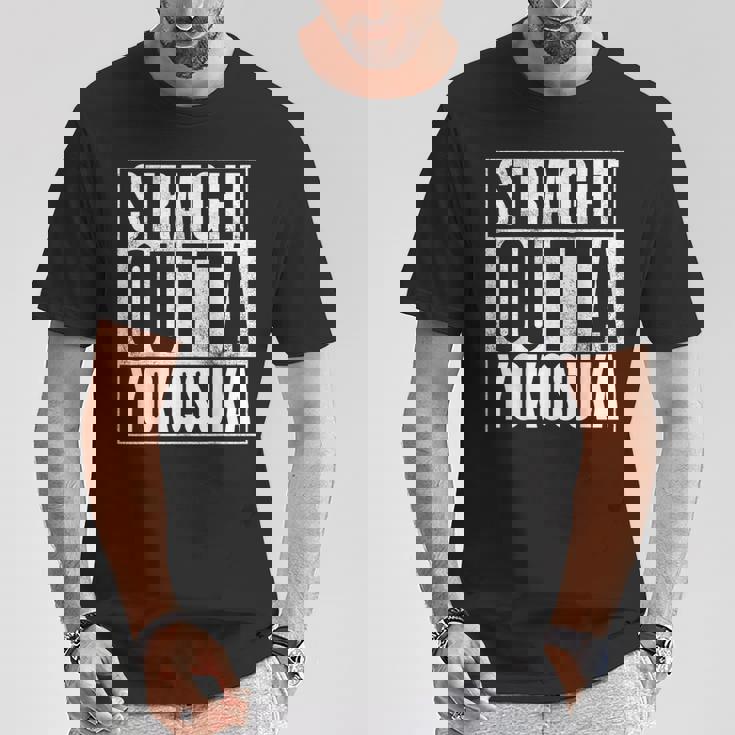 横須賀 ストレート・アウト・オブ・横須賀 Tシャツ 面白い贈り物