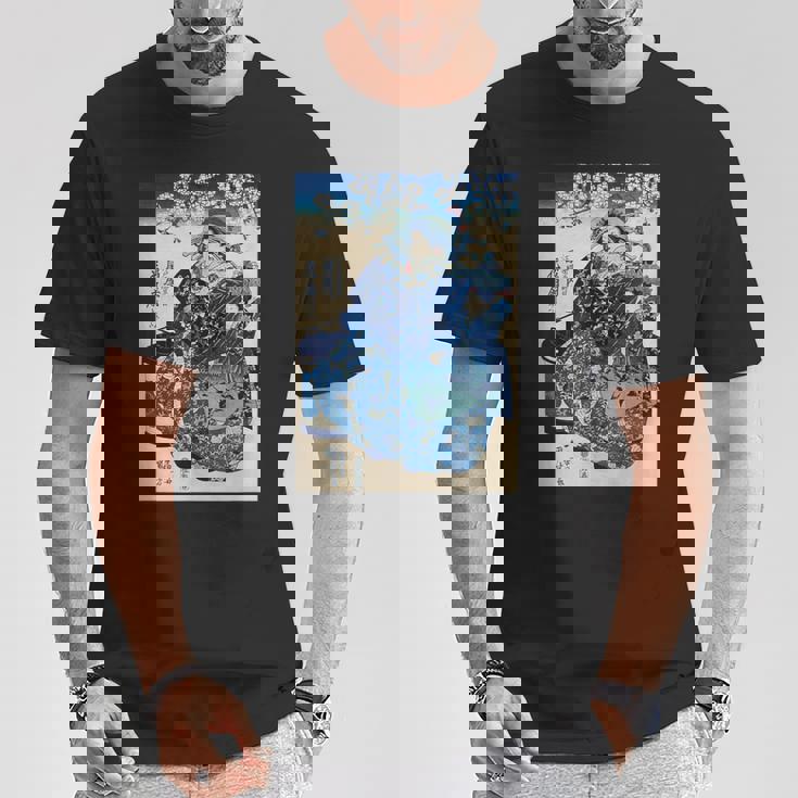 歌川国芳 ヴィンテージ 浮世絵優女 Tシャツ 面白い贈り物