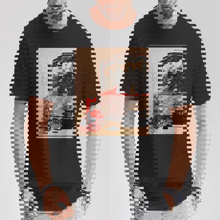 歌川国芳 訓練中の遊女 Tシャツ 面白い贈り物