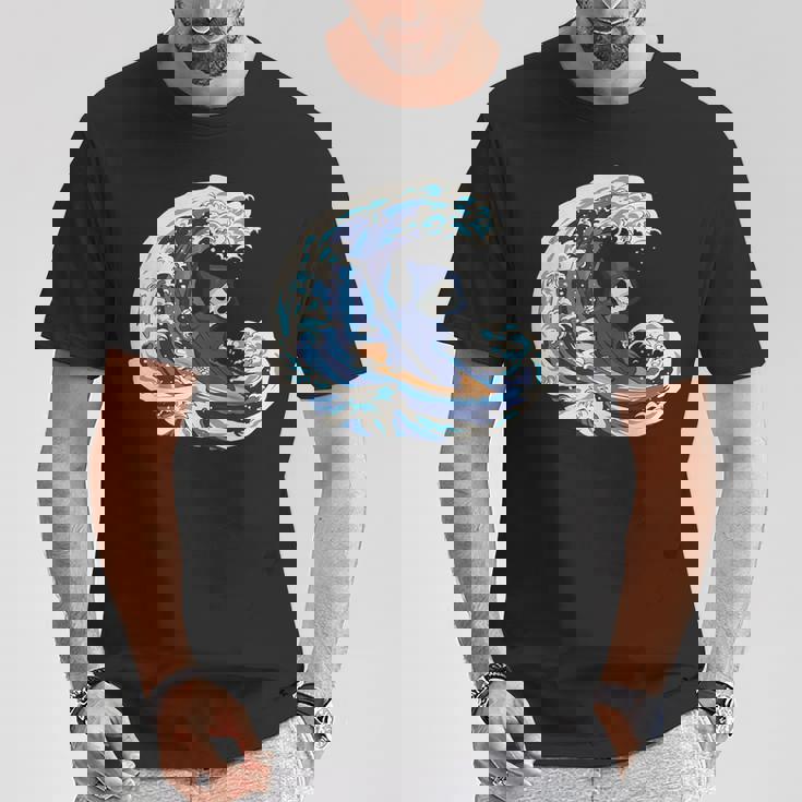 死神サーフィン Tシャツ 面白い贈り物