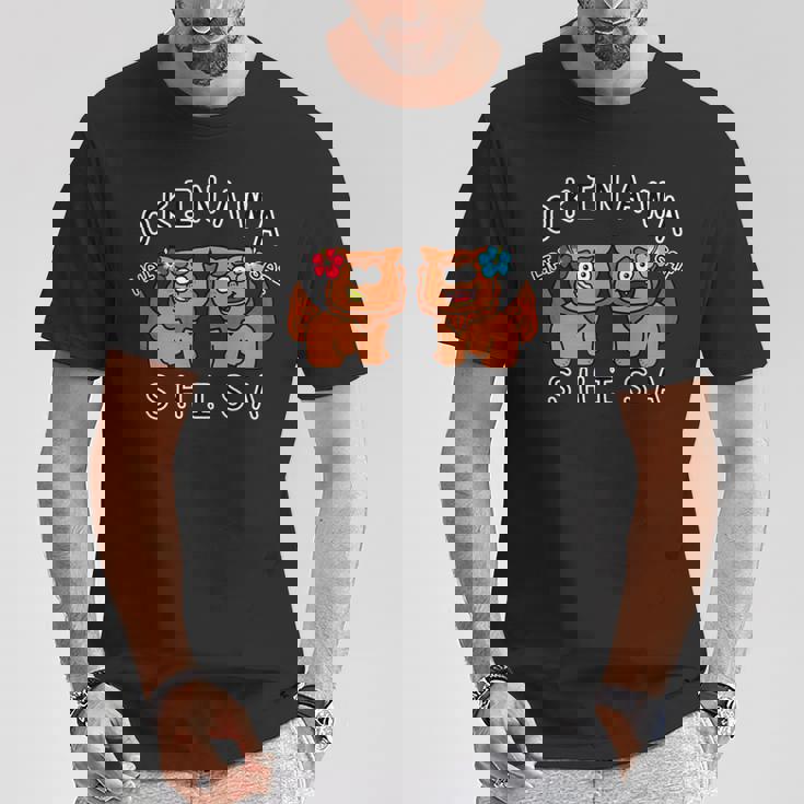 沖縄シーサーさん Tシャツ 面白い贈り物