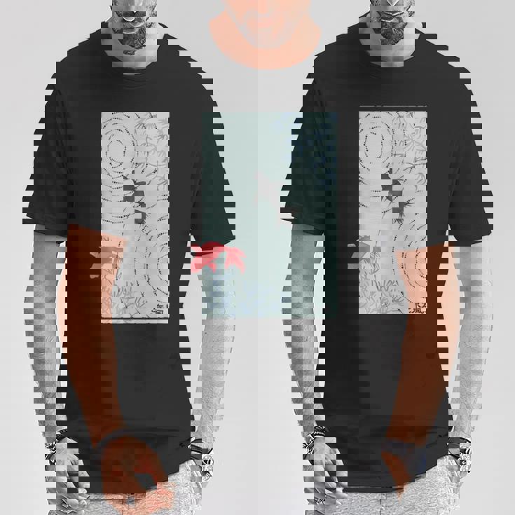 涼風2－いつかの雨上がり－ 金魚 波紋 夏 風 納涼 シック 和風 和柄 シンプル レトロ メンズ レディース キッズ Tシャツ 面白い贈り物