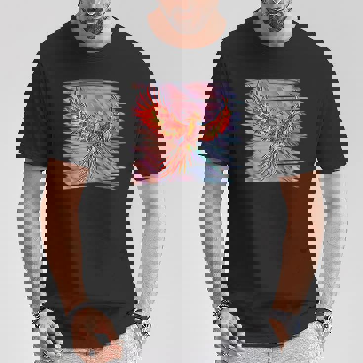 灰からのフェニックス 不死鳥 フェニックス 鳳凰 神話上の生き物 火 バード Tシャツ 面白い贈り物