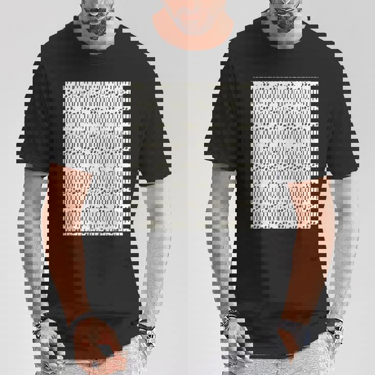 点と線 白 黒 Tシャツ 面白い贈り物