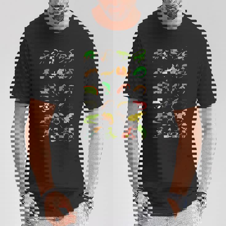 爬虫類 種別 かわいい ヤモリ トカゲ Tシャツ 面白い贈り物