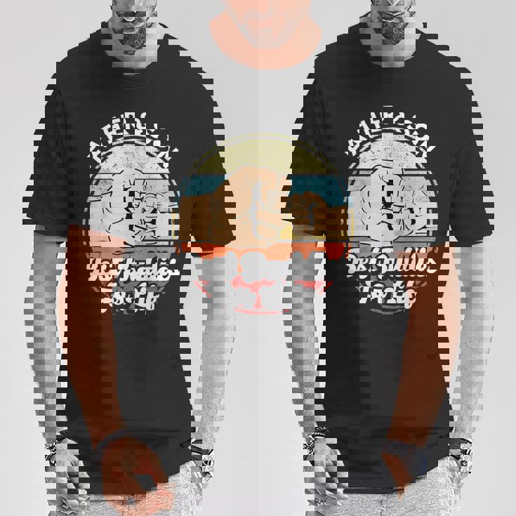 父と息子 ベストバディーズ 面白いお揃い お父さんと息子のギフト Tシャツ 面白い贈り物