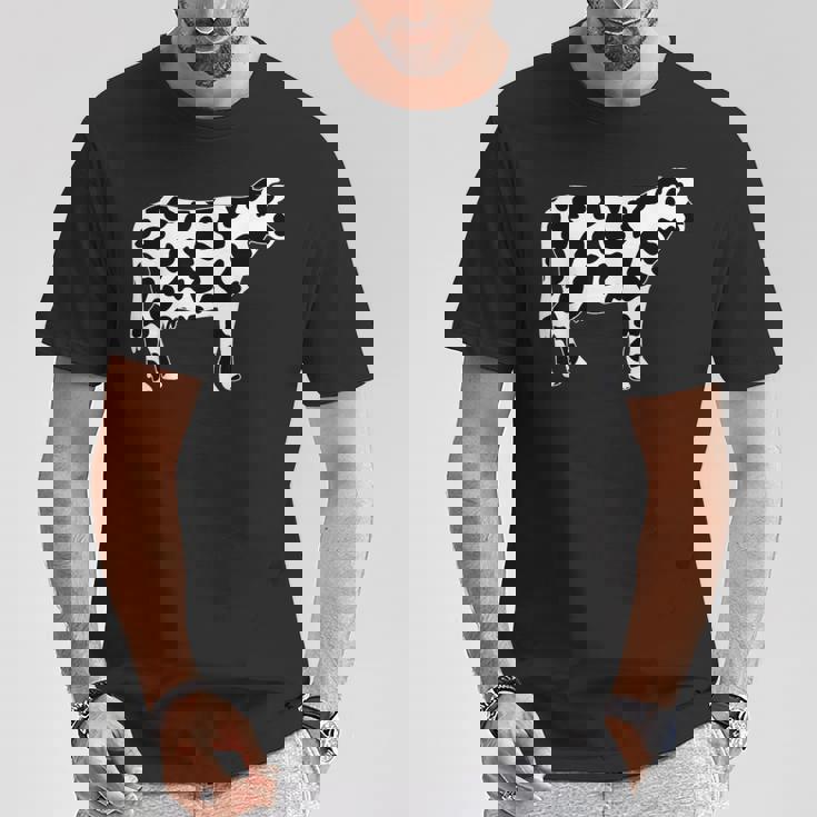 牛柄の服 牛柄 Tシャツ 面白い贈り物