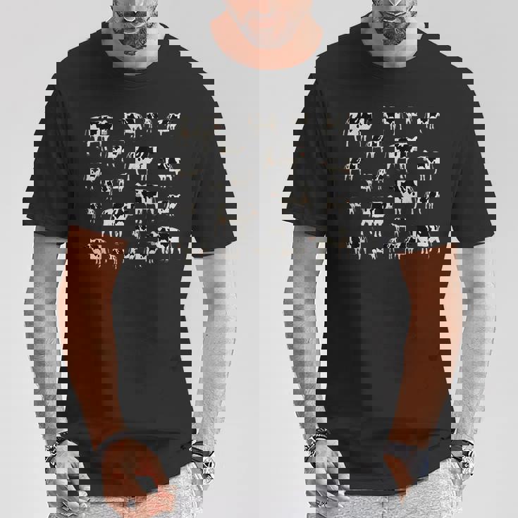 牛農場の動物柄 Tシャツ 面白い贈り物