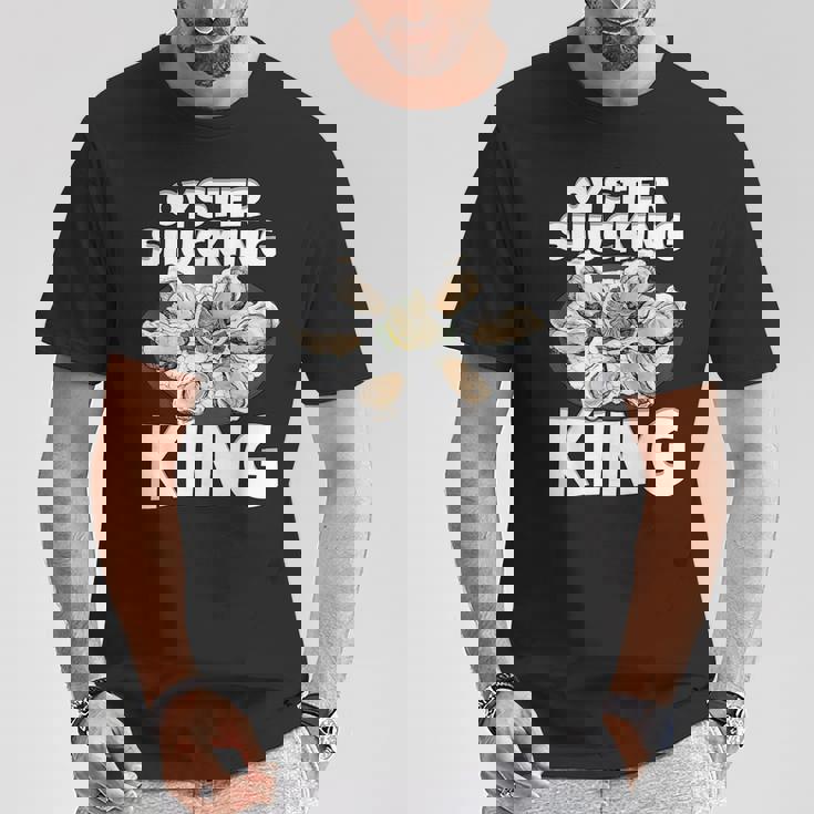 牡蠣を喰わせる王の牡蠣 Tシャツ 面白い贈り物