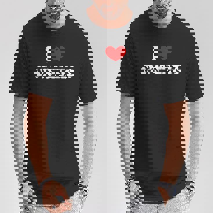 牡蠣大好き、牡蠣が大好き Tシャツ 面白い贈り物