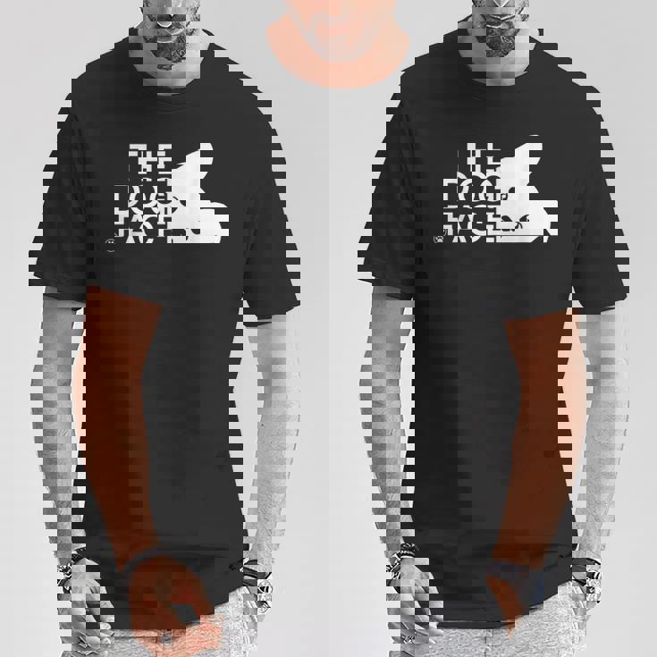 犬の顔のデザイン The Dog Face Tシャツ 面白い贈り物