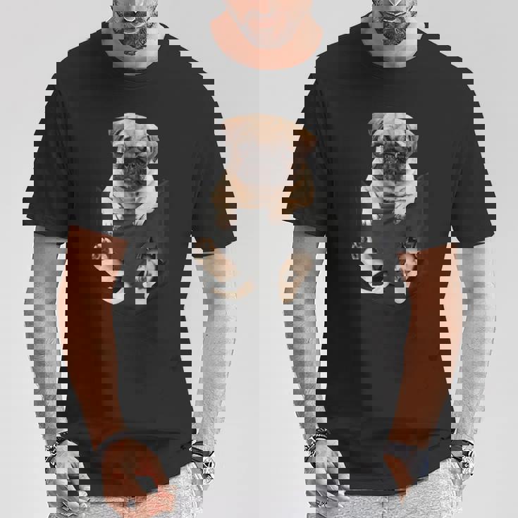 犬好き ギフト パグ イン バッグ Tシャツ 面白い贈り物