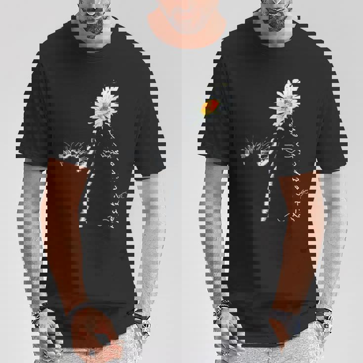 猫 & マーガレット Tシャツ 面白い贈り物