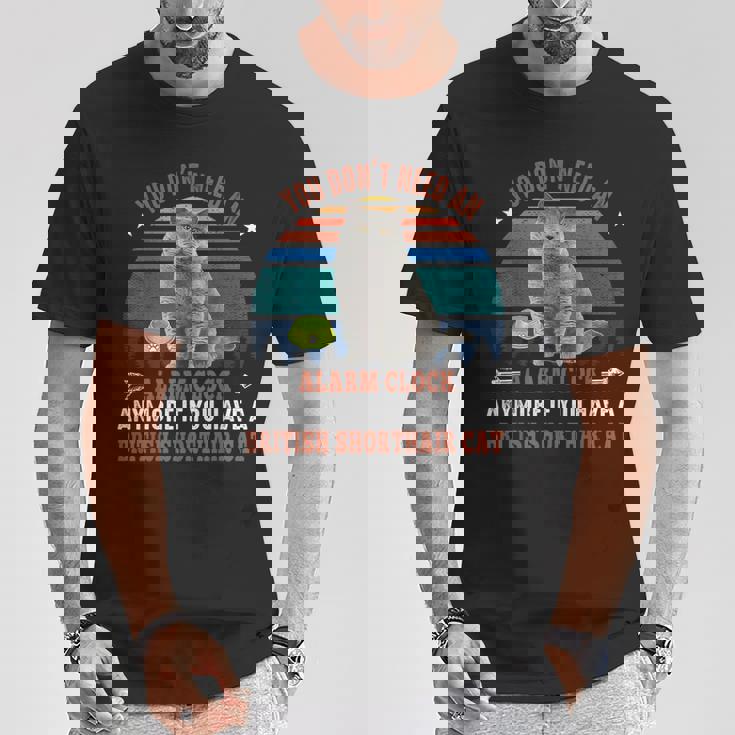 猫 ブリティッシュショートヘア 猫 Tシャツ 面白い贈り物