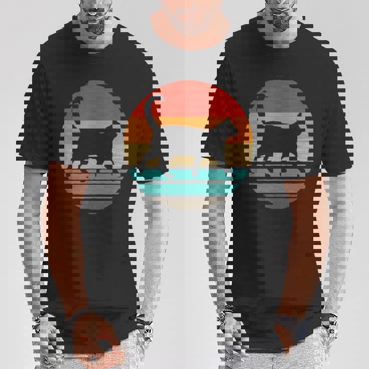 猫 レトロスタイル ビンテージ Tシャツ 面白い贈り物